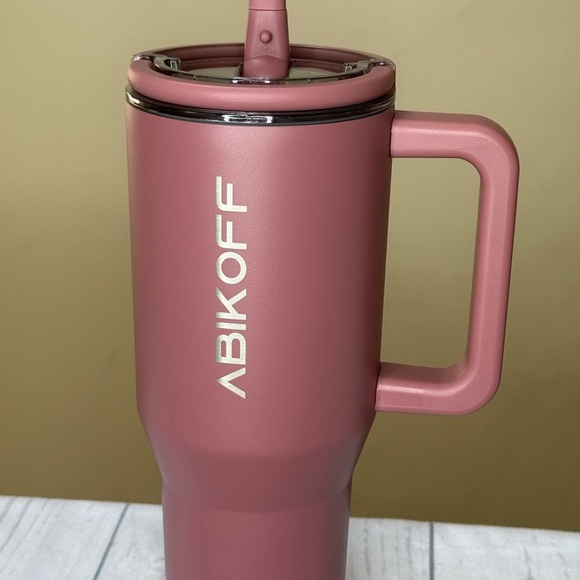 ABIKOFF 30oz Reusable Insulated Tumbler with Handle - Picture 6 of 7